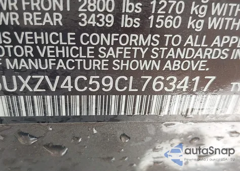 2012 BMW X5 xDrive35I/xDrive35I Premium/xDrive35I Sport Activity из США, поврежденный, VIN 5UXZV4C59CL763417